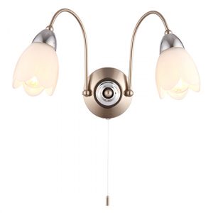 petal-2-lights-matt-opal-glass-wall-light-satin-chrome