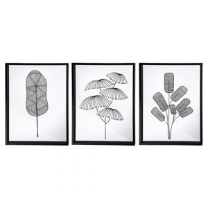 plants-picture-set-of-3-glass-wall-art-black-white