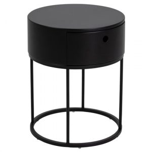polo-round-1-drawer-bedside-table-black