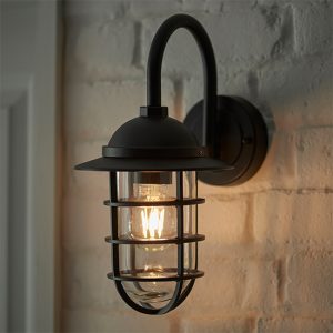 port-clear-glass-shade-wall-light-textured-black