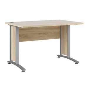 prax-120cm-computer-desk-oak-silver-grey-legs
