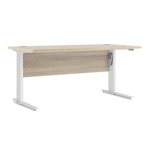 prax-electric-150cm-computer-desk-oak-white-legs