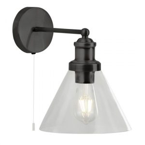 pyramid-1-light-glass-shade-wall-light-black