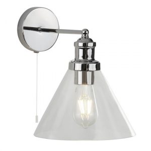 pyramid-1-light-glass-shade-wall-light-chrome
