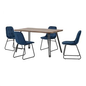 qinson-wave-edge-dining-table-4-lyster-blue-chairs