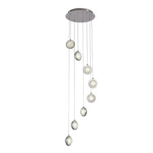 quartz-8-lights-bubble-glass-ceiling-pendant-light-chrome