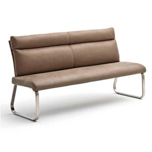 rabea-fabric-large-dining-bench-sand-steel-frame