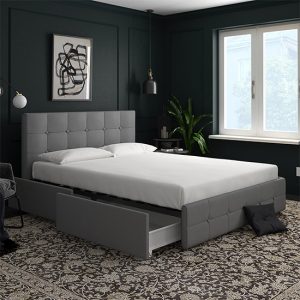 rafferty-linen-fabric-double-bed-drawers-grey