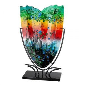 rainbow-dots-glass-large-decorative-vase-multicolor