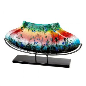 rainbow-dots-glass-medium-decorative-vase-multicolor