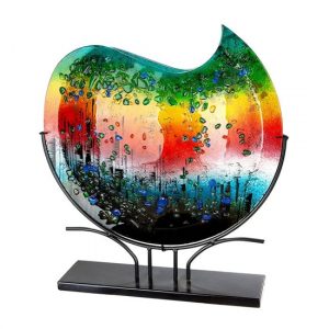 rainbow-dots-glass-small-decorative-vase-multicolor
