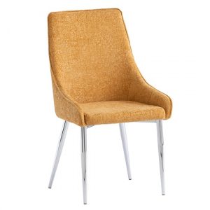 rhone-fabric-dining-chair-mustard-chrome-legs