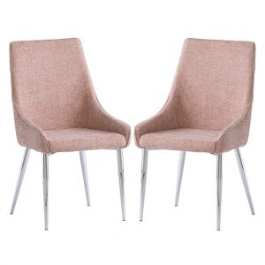 rhone-flamingo-fabric-dining-chairs-chrome-legs-pair