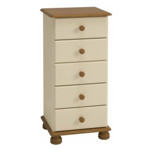 richland-narrow-wooden-chest-of-5-drawers-cream-pine