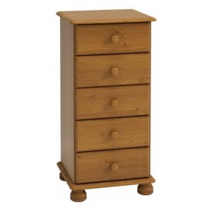 richland-narrow-wooden-chest-of-5-drawers-pine