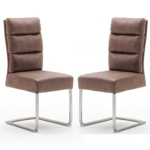 rochester-cappuccino-fabric-dining-chairs-brushed-legs-pair