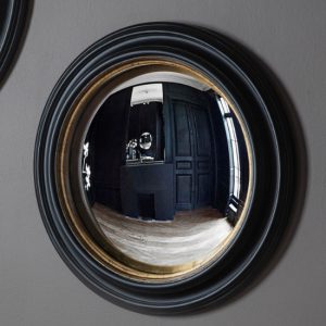 rockford-small-convex-wall-mirror-black-gold