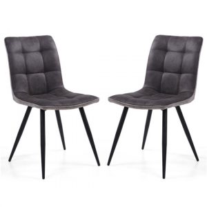 rodeo-dark-grey-suede-effect-dining-chair-a-pair