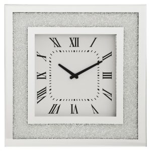 rubis_mirrored_glass_wall_clock