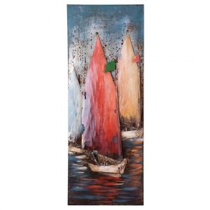 sailing-trio-picture-metal-wall-art-blue-red