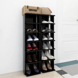 saloso-set-of-2-high-gloss-shoe-storage-racks-black