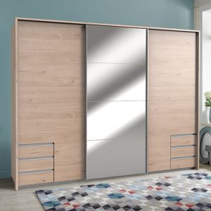 seattle-sliding-door-mirrored-wide-wardrobe-hickory-oak