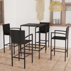 selah-70cm-glass-top-bar-table-4-bar-chairs-black