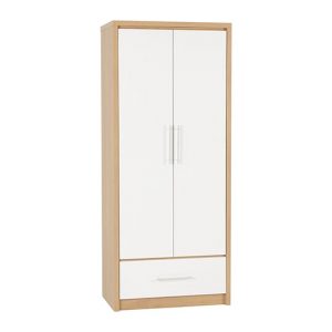 seville-2-drs-1-drw-wooden-wardrobe-white-hi-gl