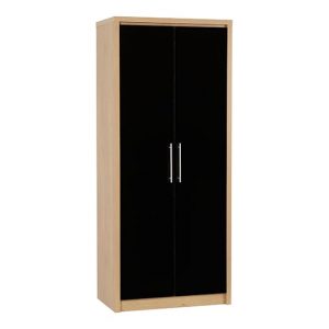 seville-2-drs-wooden-wardrobe-black-hi-gl
