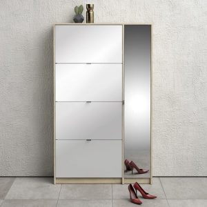 shovy-white-high-gloss-shoe-cabinet-oak-5-doors-2-layers