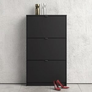 shovy-wooden-shoe-cabinet-matt-black-3-doors-1-layer
