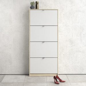 shovy-wooden-shoe-cabinet-white-oak-4-doors-1-layer