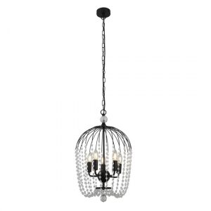 shower-5-lights-crystal-shower-ceiling-pendant-light-black