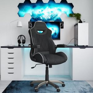 silverstone-faux-leather-gome-office-chair-black
