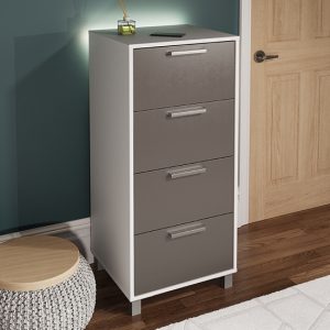smart-tech-tall-chest-of-4-drawers-white-grey-led-lights