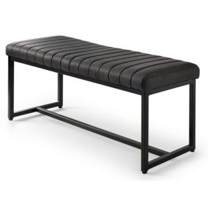 soho-faux-leather-dining-bench-black