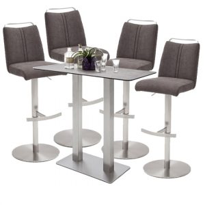 soho-glass-bar-table-4-giulia-brown-fabric-stools-n