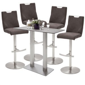 soho-glass-bar-table-4-jiulia-brown-fabric-stools-n
