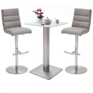 soho-white-glass-bar-table-2-hiulia-ice-grey-leather-stools