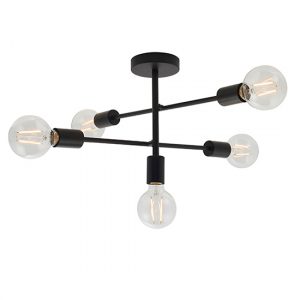 studio-5-lights-semi-flush-ceiling-light-matt-black