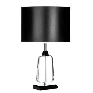 tabhao-small-black-fabric-shade-table-lamp-chrome-base