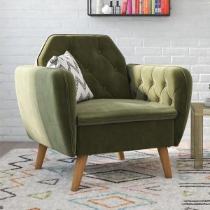 theodore-velvet-memory-foam-accent-chair-green