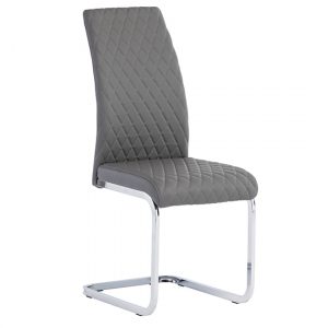 tokyo-faux-leather-cantilever-dining-chair-grey