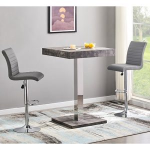 topaz-concrete-effect-bar-table-2-ripple-grey-stools