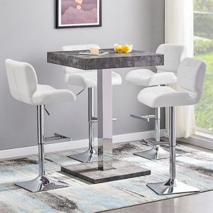 topaz-concrete-effect-bar-table-4-candid-white-stools