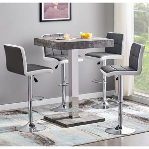 topaz-concrete-effect-bar-table-4-copez-grey-white-stools