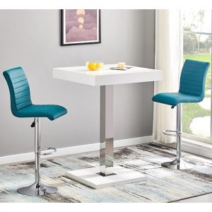 topaz-white-gloss-bar-table-2-ripple-teal-stools
