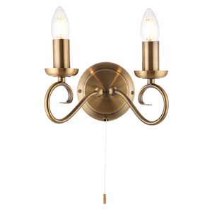 trafford-2-lights-wall-light-antique-brass