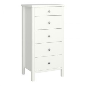 trams-narrow-wooden-chest-of-5-drawers-off-white