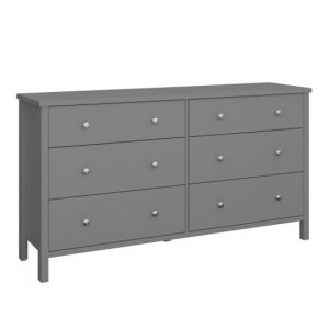 trams-wide-wooden-chest-of-6-drawers-grey